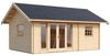 Lasita Maja Caroline Blockhaus aus Holz Holzhaus mit 40 mm Wandstärke inklusive Schlafboden Blockbohlenhaus mit Montagematerial Bild 2