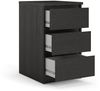 Nada Kommode 3 Schubladen mattschwarz Sideboard Highboard Schrank Flur Diele Bild 4