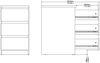 Nada Kommode 3 Schubladen mattschwarz Sideboard Highboard Schrank Flur Diele Bild 5