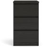Nada Kommode 3 Schubladen mattschwarz Sideboard Highboard Schrank Flur Diele Bild 3