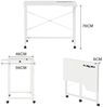 JEOBEST Klapptisch Schreibtisch, Computertisch mit Rollen, (1-St, 90x56cm) Platzsparend,mit Tablet Steckplatz Bild 4