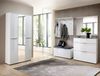 XORA 'MALIN' Schuhkommode, Holznachbildung Glas weiß, 90 x 99 x 41 cm, mit Softclose und Schublade Bild 5