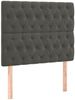 vidaXL Boxspringbett mit Matratze Dunkelgrau 120x200 cm Samt 3138014 Bild 5