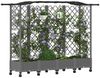 vidaXL Hochbeet mit Rankgitter und Dach Hellgrau 203,5 x 40 x 129 cm 3423155 Bild 3