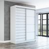 Schwebetürenschrank COLIN 2-türig Schrank 160 cm Farbe: Weiß Bild 2