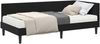 vidaXL Eckbettgestell mit Matratze Sonstiges 2 pcs Schwarz Samt 3393763 Bild 2