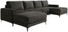 Ecksofa EINAR 362x170 cm mit Schlaffunktion, Bonellfederkern und Bettkasten, Farbe: Grau Bild 2