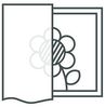 Weckbrodt Scheibengardine Saarlouis (1 St), Stangendurchzug, halbtransparent, Jacquard, Jacquard, Türvorhang, Gardine, floral, HxB: 175x78 cm, Store Bild 2