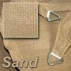 hanSe Marken Sonnensegel Sonnenschutz Schattensegel Rechteck 2x4m Sand Bild 2