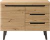 INOSIGN Sideboard Torge, Anrichte, Kommode, Schubladenschrank (1 St), abgeschrägte Füße, drei Farben, Scandi Design, 107 cm breit Bild 2