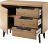 INOSIGN Sideboard Torge, Anrichte, Kommode, Schubladenschrank (1 St), abgeschrägte Füße, drei Farben, Scandi Design, 107 cm breit Bild 4