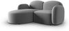 Micadoni Ecksofa Blair 3-Sitzer Links Samtstoff Hellgrau Bild 2