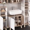 Badmöbel-Set Senyo Weiß 5 Teile, mit Hochschrank Vicco Bild 5