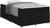 vidaXL Bettrahmen mit Matratze Schwarz 120 x 200 cm Stoff 3399351 Bild 2