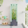 vidaXL Hochbeet mit Gewächshaus-Aufsatz Rattan-Optik 40x40x139 cm 4015827 Bild 3