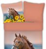 ESPiCO Bettwäsche Trendy Bedding Pferd Sonnenblumen Renforcé 135 x 200 + 80 x 80 cm Bild 2