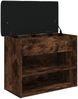 vidaXL Schuhbank Räuchereiche 62x32x50 cm Holzwerkstoff 835100 Bild 5