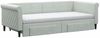 vidaXL Tagesbett Ausziehbar mit Schubladen Hellgrau 90x200 cm Samt 3197843 Bild 3