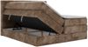 Boxspringbett TILION KING, Doppelbett 200 x 200 cm mit Stauraum & 7-Zonen Multipocket Matratze, inkl. Topper T25 - H3, Cord-Stoff Braun Bild 4