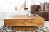 riess-ambiente Couchtisch BOLT 70cm braun - Mangoholz, Massiv, honey finish, handmade, Boho (Einzelartikel, 1-St), Eckiger Beistelltisch - ideal für Wohn- und Schlafzimmer oder TV-Ecke Bild 4