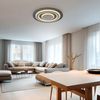LED Deckenleuchte, Metall, Anthrazit, Grau, D 48 cm Bild 2
