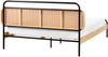 Bett mit Lattenrost Rattan BOUSSICOURT 160 x 200 cm Hellbraun Bild 5