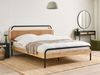 Bett mit Lattenrost Rattan BOUSSICOURT 160 x 200 cm Hellbraun Bild 3