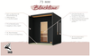 Karibu Sauna Arcadia mit 9 kW Bio-Ofen in zwei Farben erhältlich naturbelassen Bild 5