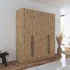 OTTO home Kleiderschrank Mehrzweckschrank Aktenschrank Möbel Mietswohnung Schlafzimmer AVOLA (3 verschiedene Ausstattungen BASIC/CLASSIC/PREMIUM (inkl. SOFT-CLOSE) mit hochwertigen Stangengriffen in Schwarz aus Metall MADE IN GERMANY Bild 2