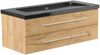 Badmöbel Granit Galaxy Black Damo 130 cm ohne Hahnloch SoftClose eiche gold : Eiche Gold Bild 3