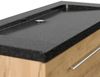 Badmöbel Granit Galaxy Black Damo 130 cm ohne Hahnloch SoftClose eiche gold : Eiche Gold Bild 5