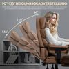 Dowinx Gaming-Stuhl Bürostuhl Ergonomisch mit Taschenfeder-Kissen (Packung), Chefsessel mit weiche Rückenlehne und verstellbare Lendenkissen Bild 4