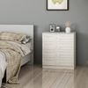 Dmora Kommode Vische, Mehrzweckkommode, Schlafzimmerkommode, Schrank mit Schubladen, 72x77 h42 cm, Weiß Bild 4