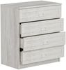 Dmora Kommode Vische, Mehrzweckkommode, Schlafzimmerkommode, Schrank mit Schubladen, 72x77 h42 cm, Weiß Bild 5