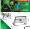 KESSER Pop-Up Fußballtor, 2er Set, mit Transporttasche, 6x Hütchen, Ballpumpe & Zielscheibe, Glasfaserstangen, 120x90 cm, Anthrazit Bild 2