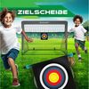 KESSER Pop-Up Fußballtor, 2er Set, mit Transporttasche, 6x Hütchen, Ballpumpe & Zielscheibe, Glasfaserstangen, 120x90 cm, Anthrazit Bild 3