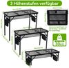 SEHAUSEU Campingtisch klappbar Klapptisch höhenverstellbarer Grilltisch Bild 2