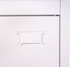PROREGAL® Aktenschrank Büroschrank HxBxT 140 x 90 x 40 cm 2 Türen Metall Weiß Stahlschrank sicher abschließbar und flexibel nutzbar Bild 3
