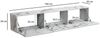 Lowboard Hängend Marmor-Optik Weiß 160 x 30 x 30 cm TV-Schrank, Design Fernsehtisch mit Klapptüren Modern, Fernsehschrank Wand, TV-Kommode Fernsehkommode zum Aufhängen Bild 4