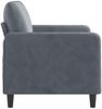 vidaXL 2-Sitzer-Sofa Dunkelgrau 120 cm Samt Bild 4