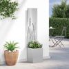 vidaXL Garten Sichtschutz-Leinwand Silber 32 x 150 cm Edelstahl 876396 Bild 4