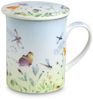 TeaLogic Tasse Papillon Teetasse mit Sieb und Deckel Porzellan im Geschenkkarton, 1-tlg, 3-tlg. Bild 1