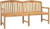 vidaXL Handgefertigte Rosenbank 150 x 60 x 90 cm Massivholz Teak Natur 42030014 Bild 2