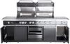 Allgrill 'Extreme' Gasgrill Air System, 6 Brenner/2 Backburner/Steakzone, Edelstahl Schwarz oxidiert, 227 x 65 x 119 cm Bild 3