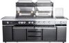 Allgrill 'Extreme' Gasgrill Air System, 6 Brenner/2 Backburner/Steakzone, Edelstahl Schwarz oxidiert, 227 x 65 x 119 cm Bild 2