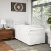 vidaXL Boxspringbett mit Matratze Weiß 90x200 cm Kunstleder 3286105 Bild 3