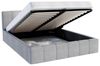 thematys Polsterbett Bett aus Velours Stauraumbett - TOPSELLER - MADE IN EU - (verfügbar 90x200 120x200 140x200 160x200 180x200cm, Bettrahmen, Bett, Optional mit Matratze bestellbar, mit großen gepolsterten Kopfteil, mit Bettkasten zum aufklappen), Met... Bild 4