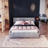 thematys Polsterbett Bett aus Velours Stauraumbett - TOPSELLER - MADE IN EU - (verfügbar 90x200 120x200 140x200 160x200 180x200cm, Bettrahmen, Bett, Optional mit Matratze bestellbar, mit großen gepolsterten Kopfteil, mit Bettkasten zum aufklappen), Met... Bild 2