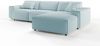 KAWOLA Sofa RANI Ecksofa Cord hellblau Recamiere rechts 71 x 189 x 299 cm Bild 4