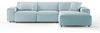 KAWOLA Sofa RANI Ecksofa Cord hellblau Recamiere rechts 71 x 189 x 299 cm Bild 3